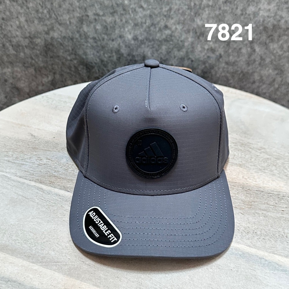 Adidas Mens Affiliate II Cap Onix Grey Black Aeroready Snapback Hat 145728C NEW